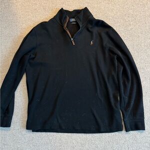 Polo black quarter zip